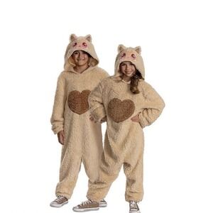 Disguise Kids' Mumu Monster Deluxe Hooded Costume Jumpsuit Sand One Size 8+